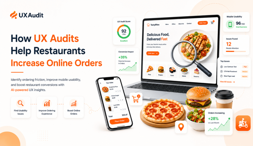 How the UX Audit Tool Helps Restaurants Increase Online Orders